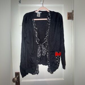 Disney Minnie Mouse ruffle dot cardigan